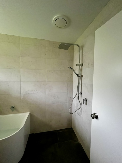 Renovated shower